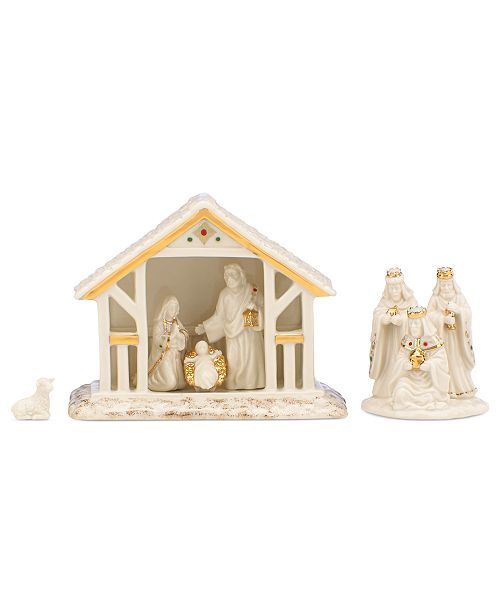 Lenox Mistletoe Park Manger, Created for Macy's & Reviews