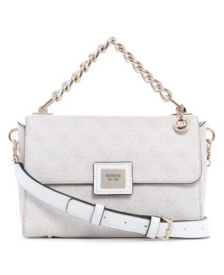 GUESS Candace Top Handle Flap Bag - Macy's