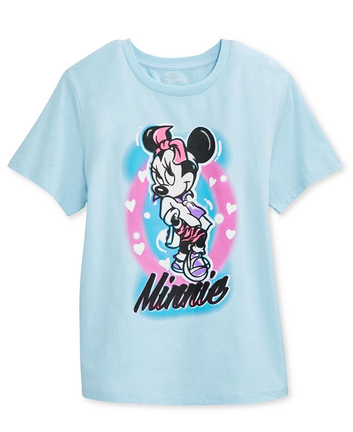 Disney Juniors' Airbrushed Minnie Mouse Graphic TShirt Macy's