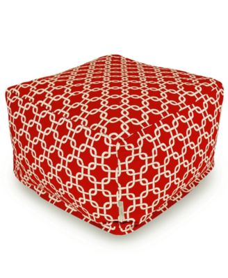 Links Ottoman Square Pouf with Removable Cover 27" x 17"