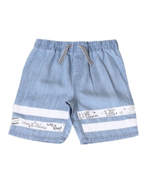 image of Kinderkind Toddler Boys Pull On Chambray Shorts