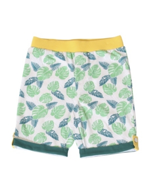 Kinderkind Toddler Boys Pull On Tropical Leaf Knit Shorts