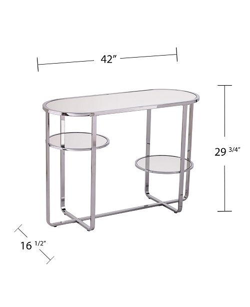 Southern Enterprises Constance Mirrored Console Table With Storage