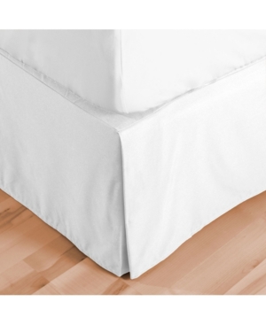 Bare Home Double Brushed Bed Skirt, Full Xl In White
