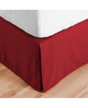 Bare Home Double Brushed Bed Skirt, Twin Xl In Red