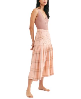 Free People - Plaid Fever Midi Skirt