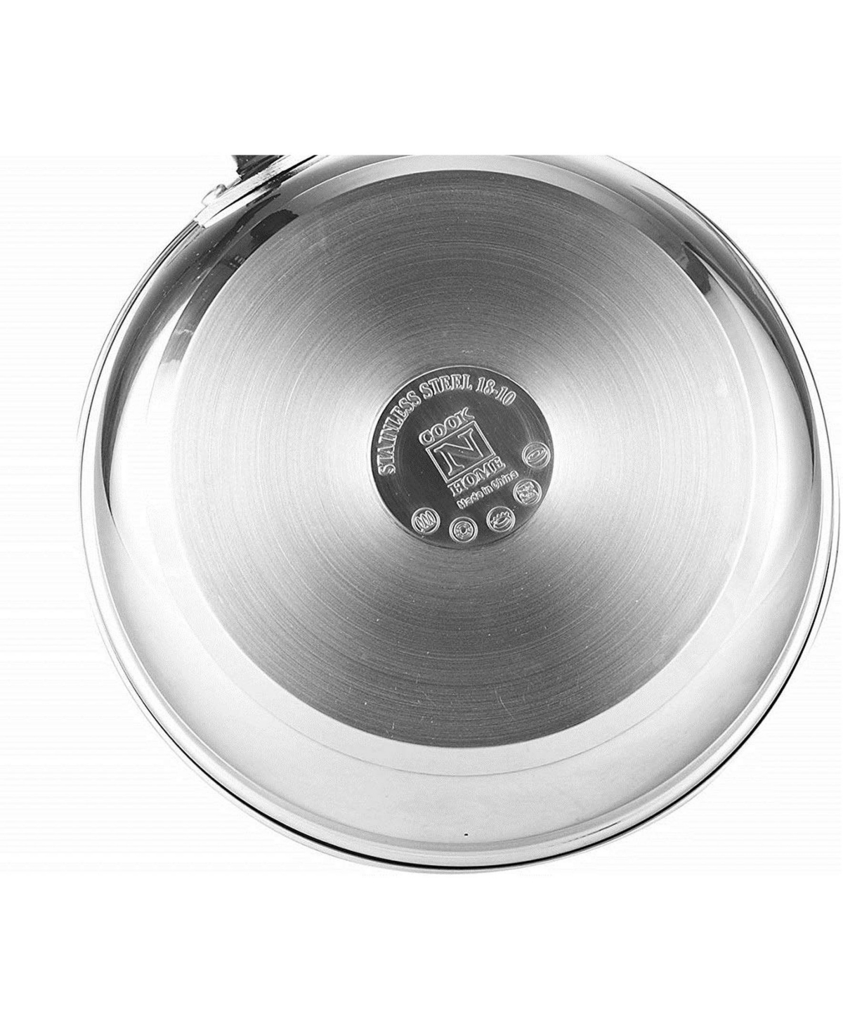 Cook N Home 12 Quart 4-Piece Stainless Steel Pasta Cooker Steamer Multipots,- Silver