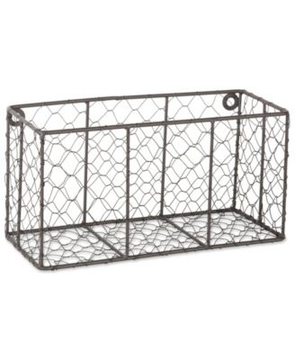Small Wall Mount Chicken Wire Basket Set of 2