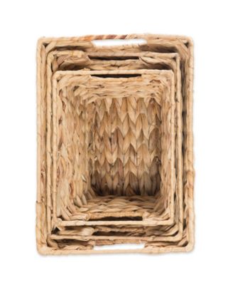 Water Hyacinth Basket Set of 3