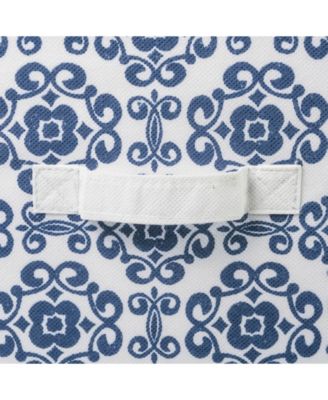 Non-woven Polyester Cube Scroll Square Set of 2