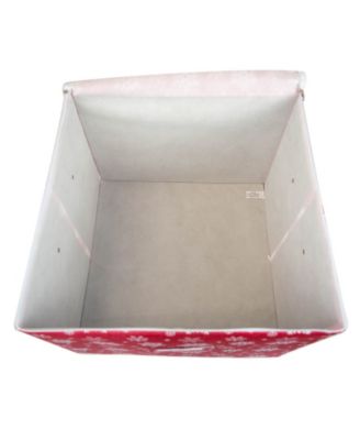 Snowflake Print Ornament Storage Large