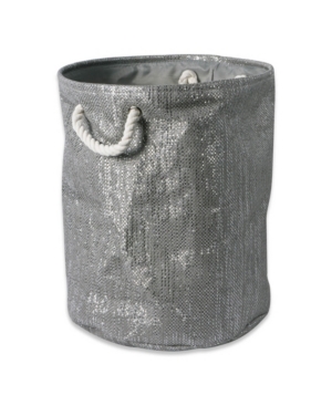 Design Imports Paper Bin Lurex Round Medium