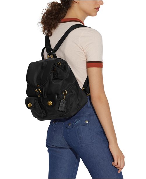 COACH Nylon Cargo Backpack & Reviews - Handbags ...