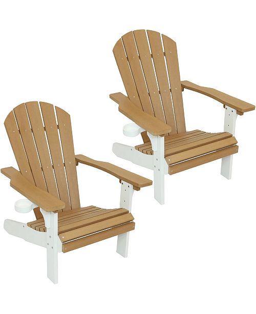 Sunnydaze Decor All Weather Adirondack Patio Chair Set Of 2 Reviews Furniture Macy S