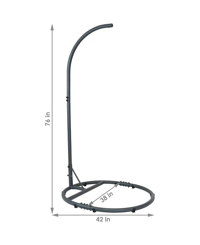 Sunnydaze Decor Egg Chair 76" Stand with ExtraWide Round Base Macy's