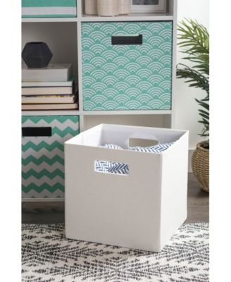 Design Imports Polyester Cube Solid Square