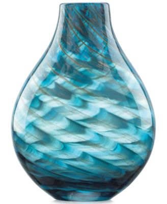 Lenox - Seaview Swirl Bottle Vase 11"