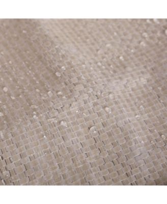 Polyethylene Coated Woven Paper Laundry Bin Tribal Chevron Stone Round Small Set of 2