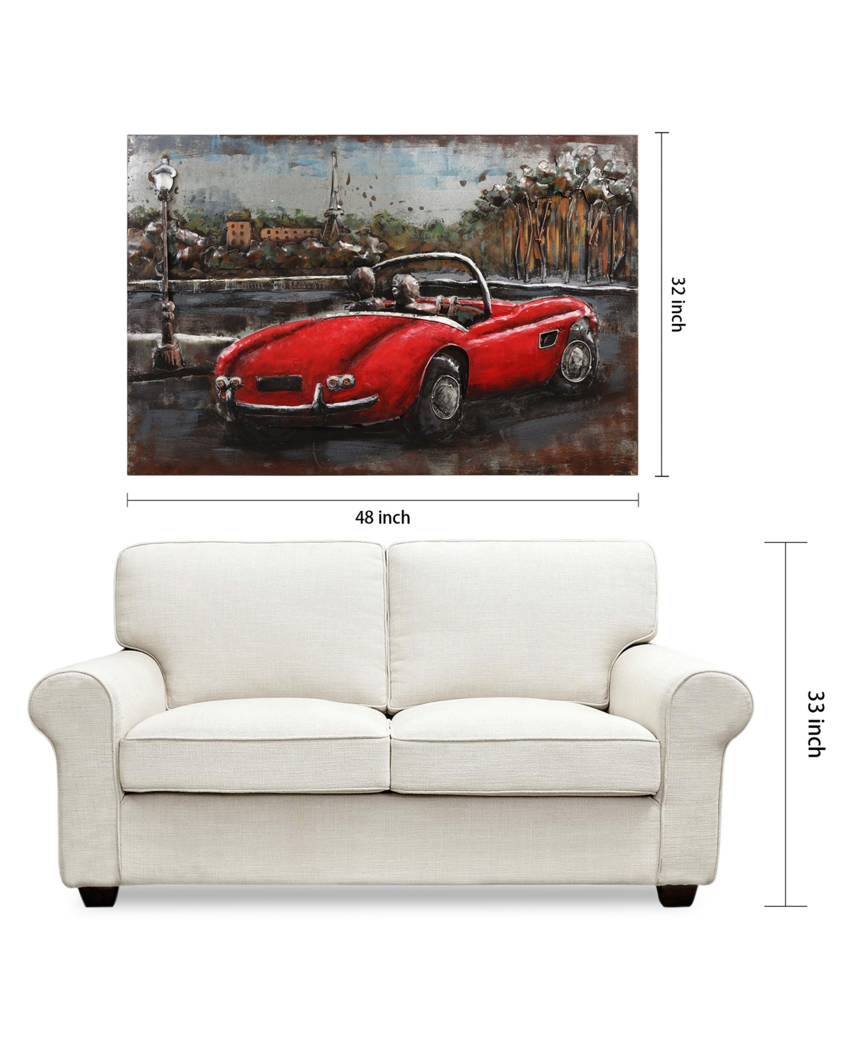 Empire Art Direct Convertible Mixed Media Iron Hand Painted Dimensional Wall Art, 2