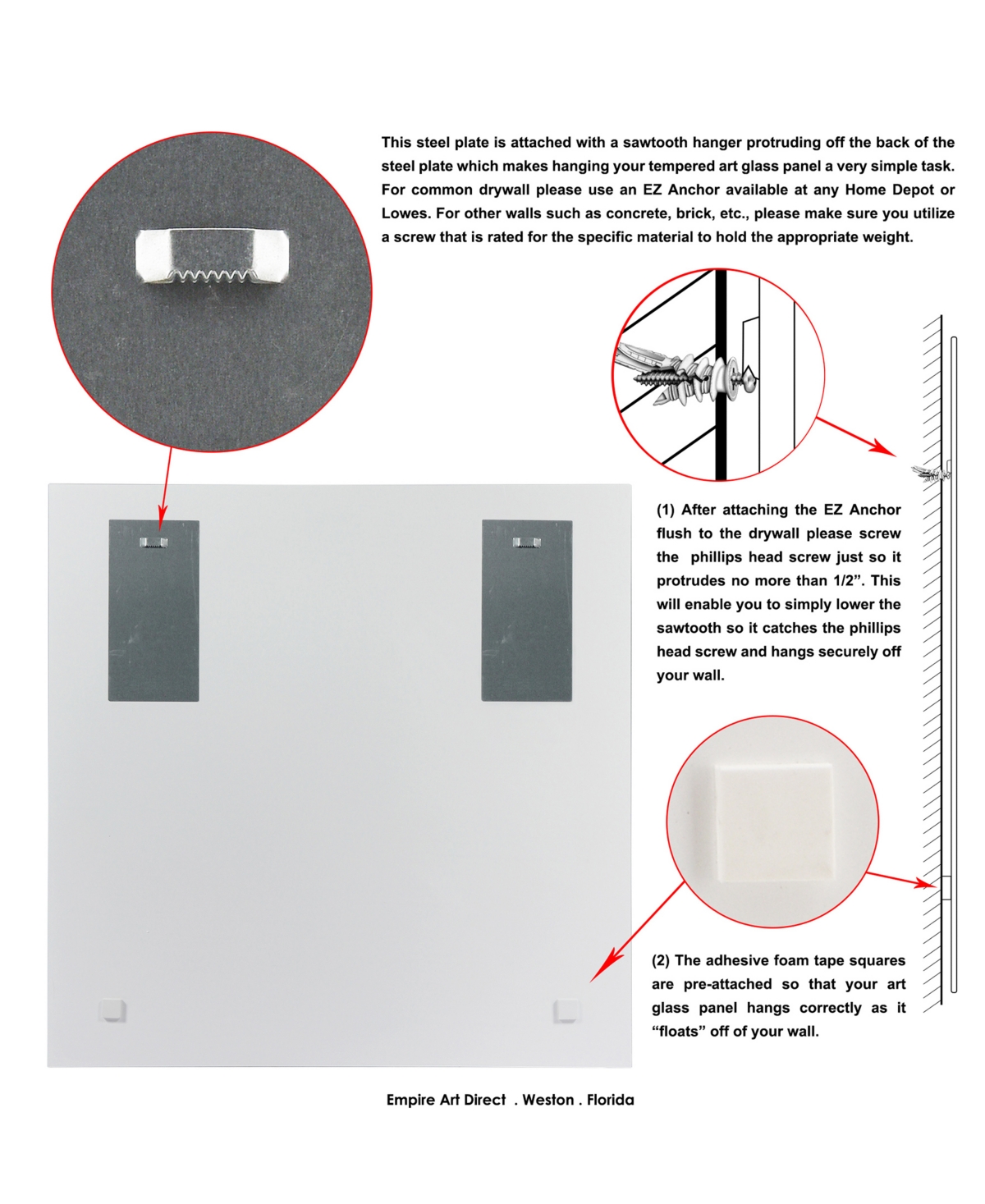 Empire Art Direct Smokey Wine 3Frameless Free Floating Tempered Art Glass Wine Bottle Wall Art by Ead Art Coop, 0.2