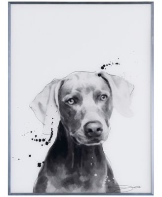 Empire Art Direct Weimaraner Pet Paintings on Reverse Printed Glass ...