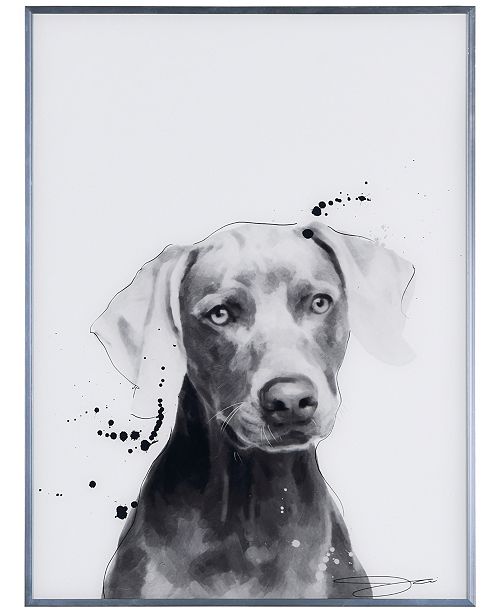 Empire Art Direct Weimaraner Pet Paintings On Reverse Printed