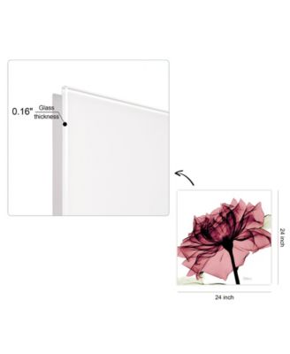 Chianti Rose I Frameless Free Floating Tempered Glass Panel Graphic Wall Art, 24" x 24" x 0.2"