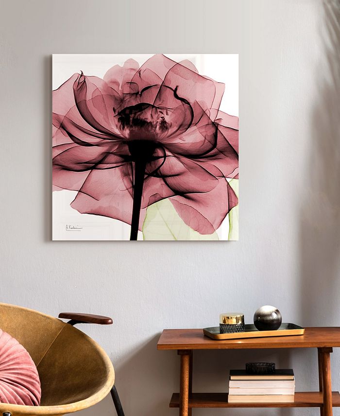 Empire Art Direct Chianti Rose II Frameless Free Floating Tempered