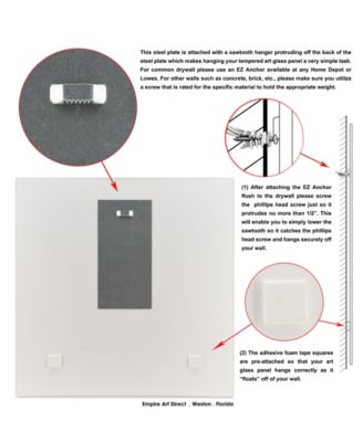 Little Frenchie Frameless Free Floating Tempered Glass Panel Dog Graphic Wall Art, 20" x 20" x 0.2"