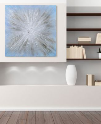Supernova Textured Metallic Hand Painted Wall Art by Martin Edwards, 36" x 36" x 1.5"