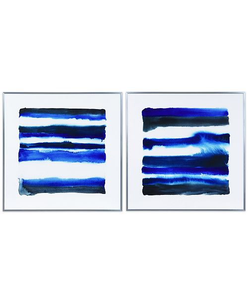 Empire Art Direct Shorebreak Abstract A B On Reverse Printed Glass