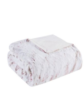 Sachi Faux-Fur Throw, 60&amp;quot; x 70&amp;quot;