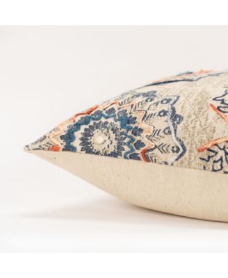 Abstract Polyester Filled Decorative Pillow, 20" x 20"