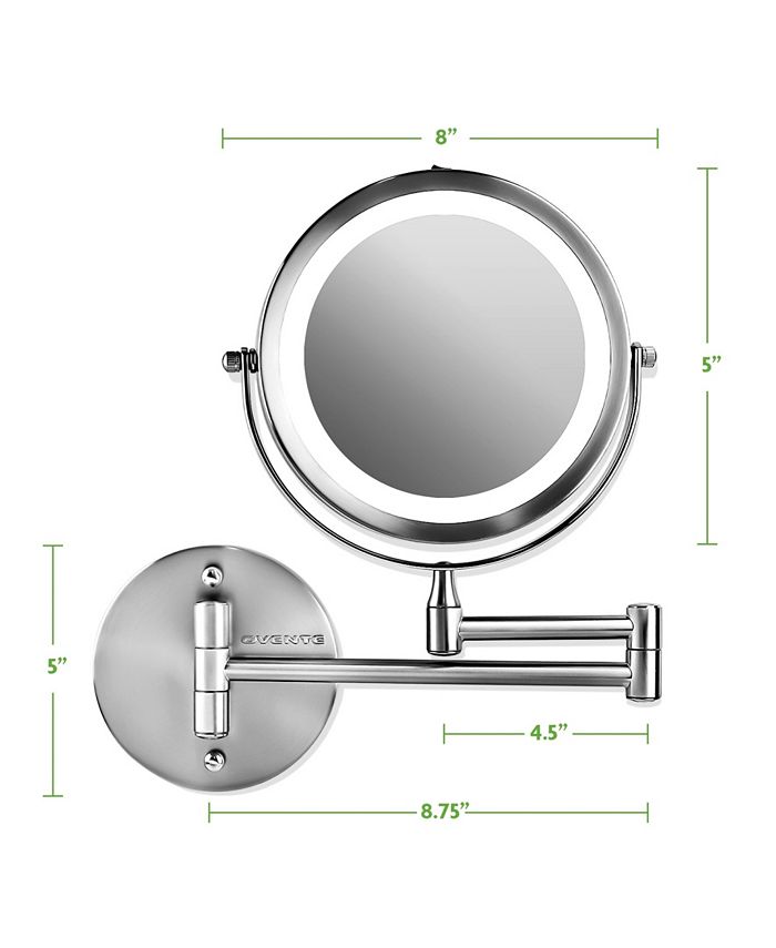 OVENTE Wall Mount LED Lighted Makeup Mirror Macy's