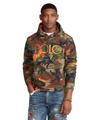 polo camo fleece sweatshirt