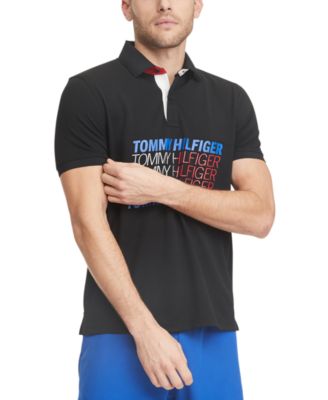 Tommy Hilfiger - Men's Mel Custom-Fit Sport Logo Polo Shirt