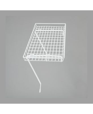 Rear Display Over-The-Washer Storage Shelf to Organize and Store Laundry Room Supplies, White