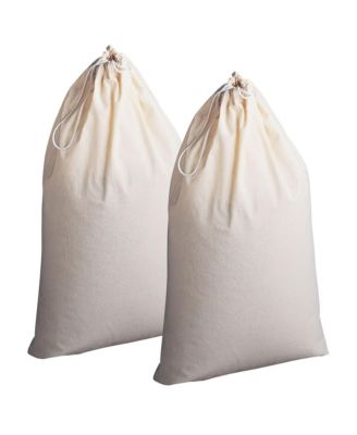 Household Essentials - Extra Large Cotton Laundry Bag, Set of 2