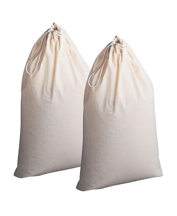 Household Essentials Extra Large Cotton Laundry Bag, Set of 2 Macy's