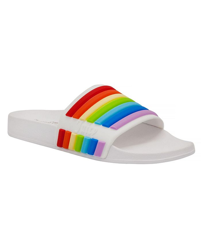 Juicy Couture Wynnie Rainbow Pool Slides - Macy's