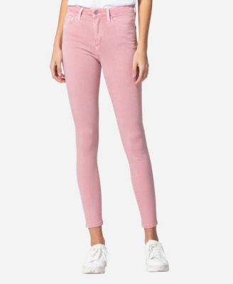 pink skinny jeans womens 