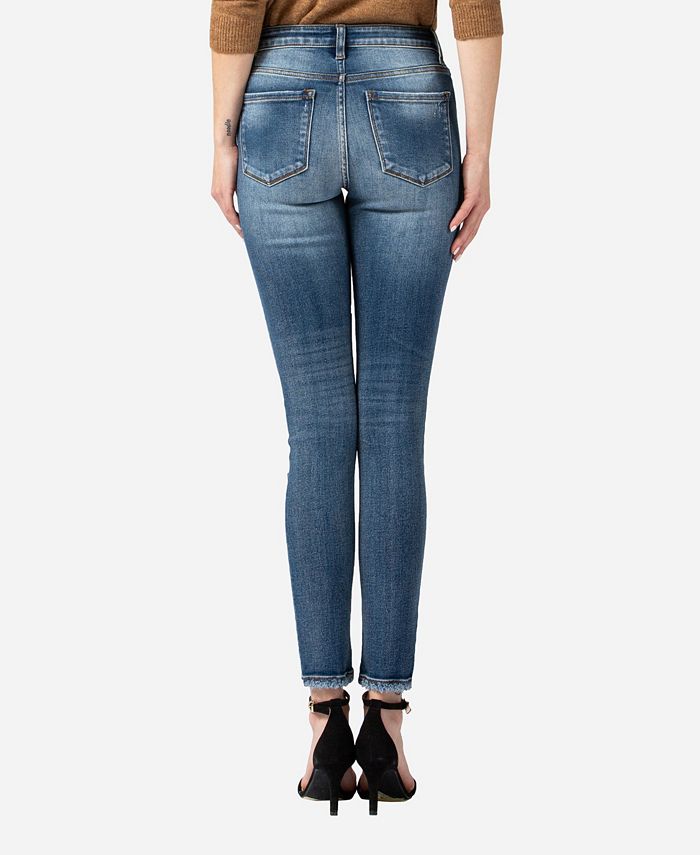 VERVET High Rise Distressed Skinny Ankle Jeans - Macy's
