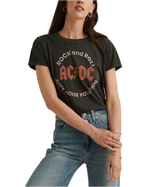 Lucky Brand Ac Dc Graphic T Shirt Reviews Tops Women Macy S