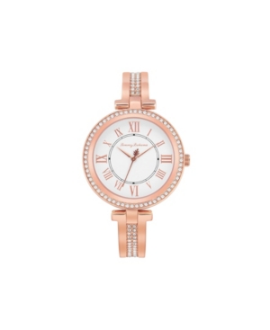 image of Tommy Bahama Women-s Palm Beach Rose Gold Stainless Steel Bangle Watch, 36mm