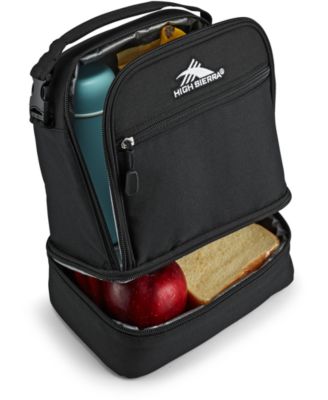 high sierra stacked compartment lunch bag