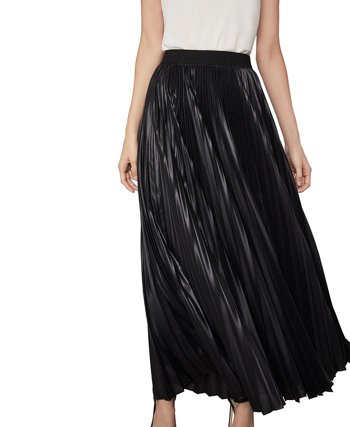 BCBGMAXAZRIA Dallin Sunburst Pleated Chiffon Maxi Skirt - Macy's