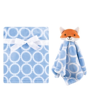 Hudson Baby Boys and Girls Blanket with Security Blanket