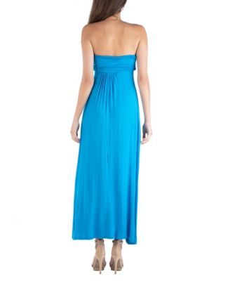 Strapless Empire Waist Maxi Dress