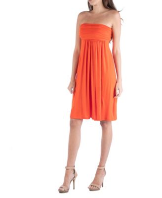 Strapless Empire Waist Mini Dress