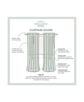 Shop Exclusive Home Curtains Indoor Outdoor Solid Cabana Grommet Top Curtain Panel Pair In Beige
